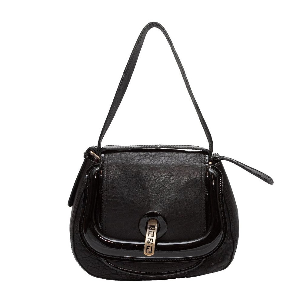 Vintage Black Fendi Top Handle Bag